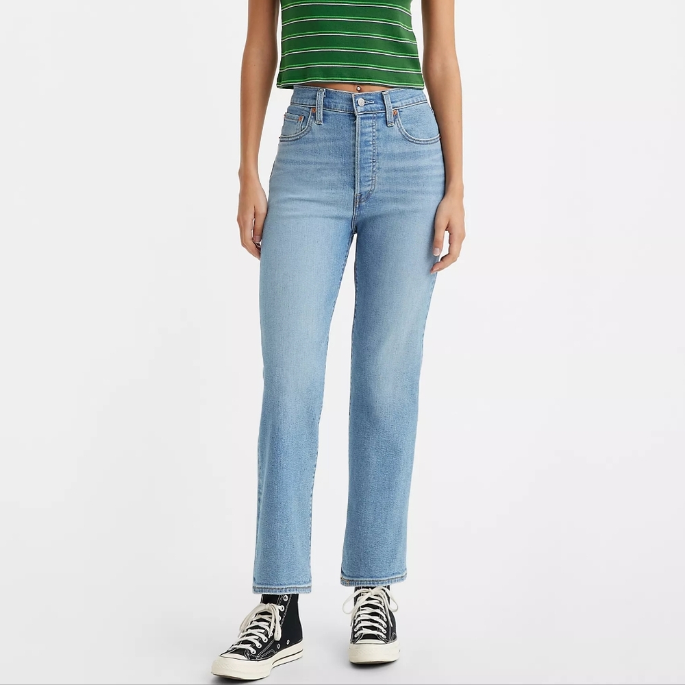 Levi's Ribcage Straight Ankle Jean Women's Size 29 High Rise Button Fly 27" L - Picture 16 of 16